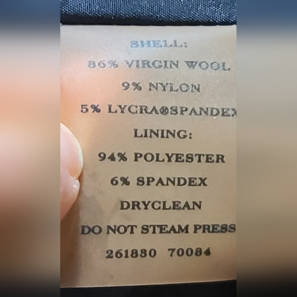 Navy Wool Ann Taylor Skirt Suit - Picture 9 of 11